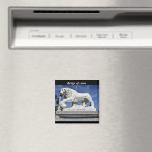 Brücke über die Löwenskulptur Magnet (In Situ (Geschirrspüler))