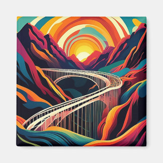 Brücke über die Schlucht 3 Magnet