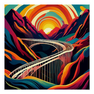 Brücke über die Schlucht 3 Poster