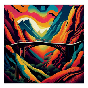 Brücke über die Schlucht 4 Poster