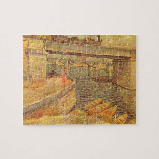 Brücke über die Seine durch Vincent van Gogh Puzzle (Horizontal)