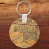 Brücke über die Seine durch Vincent van Gogh Schlüsselanhänger (Vorderseite)