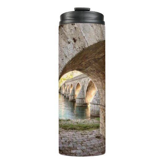 Brücke über Drina 11 Thermosbecher (Vorderseite)