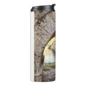 Brücke über Drina 11 Thermosbecher (Nach links gedreht)