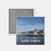 Brücke über Dublin Irland Fluss Magnet (Vorderseite/Rückseite)