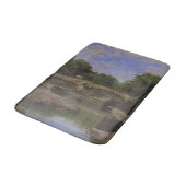 Brücke Über einem Fluss (von Santiago Rusiñol) Badematte (Schrägansicht)