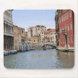 Brücke über einem Kanal, Canal Grande, Venedig, Mousepad