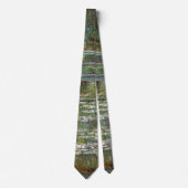 Brücke über einem Teich der Wasser-Lilien durch Krawatte (Vorderseite)