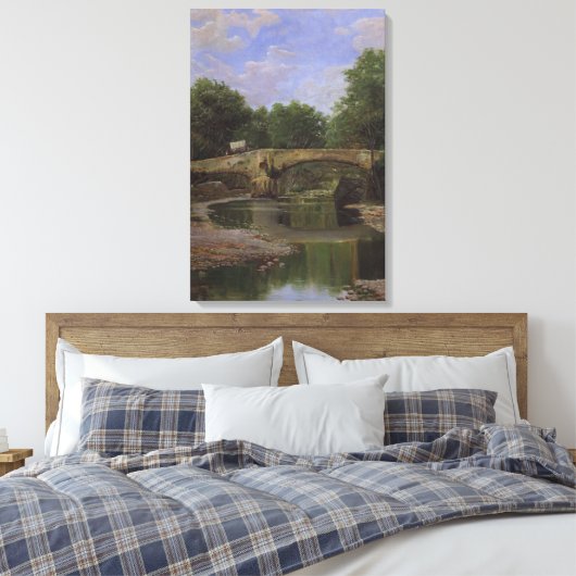 Brücke über einen Fluss in Spanien (durch Santiago Leinwanddruck (Insitu (Schlafzimmer))