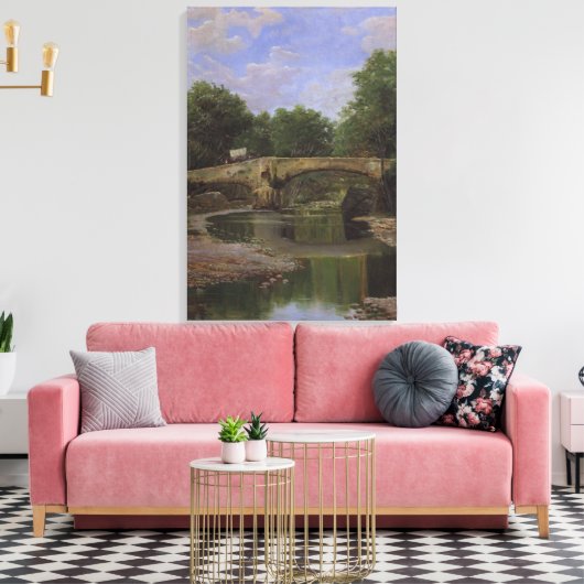 Brücke über einen Fluss in Spanien (durch Santiago Leinwanddruck (Insitu (Wohnzimmer))