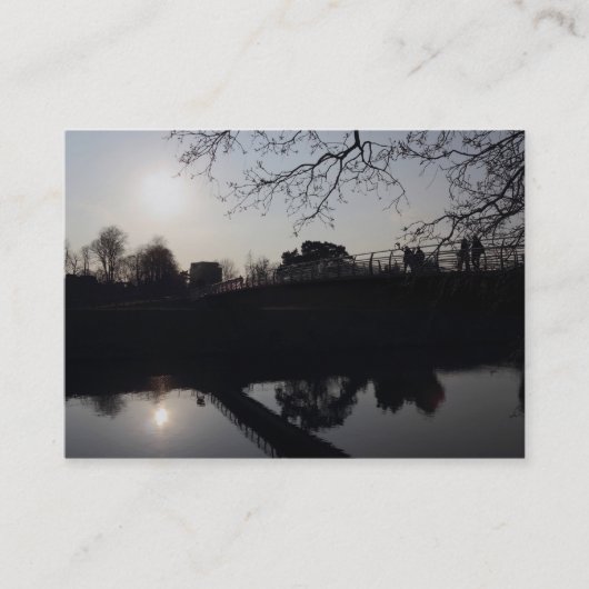 Brücke über einen Fluss Visitenkarte (Vorderseite)