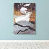 Brücke über einen Froststrahl von Alexandra Cook Leinwanddruck (Insitu (Holzboden))
