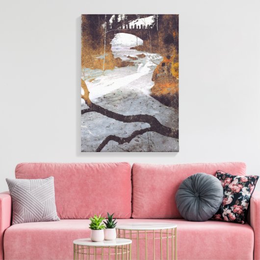 Brücke über einen Froststrahl von Alexandra Cook Leinwanddruck (Insitu (Wohnzimmer))