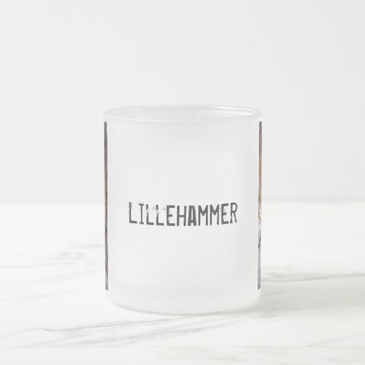 Brücke über einen Froststrahl von Alexandra Cook Mattglastasse (Mittel)