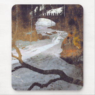 Brücke über einen Froststrahl von Alexandra Cook Mousepad