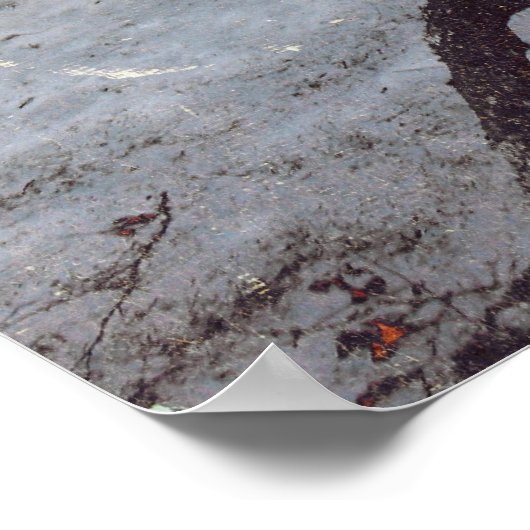 Brücke über einen Froststrahl von Alexandra Cook Poster (Ecke)