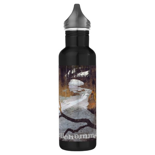 Brücke über einen Froststrahl von Alexandra Cook Trinkflasche (Links)