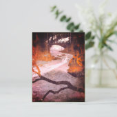 Brücke über einen Gefrierbach durch Linandara Postkarte (Stehend Vorderseite)