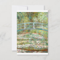 Brücke über einen Teich der Wasserlilien von Claud
