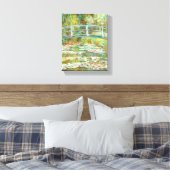 Brücke über einen Teich der Wasserlilien von Claud Leinwanddruck (Insitu (Schlafzimmer))