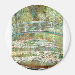 Brücke über einen Teich der Wasserlilien von Claud Magnet