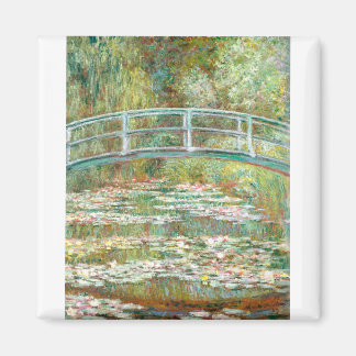 Brücke über einen Teich der Wasserlilien von Claud Magnet