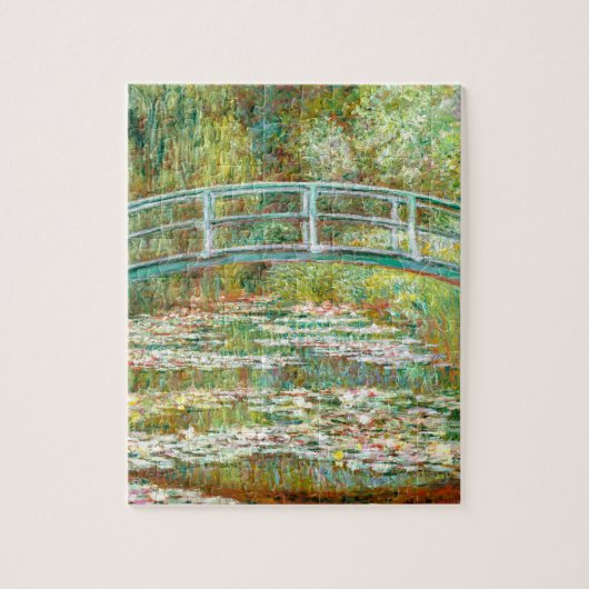 Brücke über einen Teich der Wasserlilien von Claud Puzzle (Vertikal)