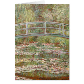 Brücke über einen Teich von Wasserläufen durch Mon