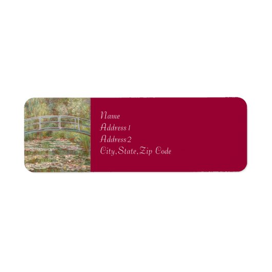 Brücke über einen Teich von Wasserläufen durch Mon (Vorne)