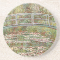 Brücke über einen Teich von Wasserläufen durch Mon