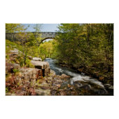 Brücke über Fluss Poster (Vorderseite)