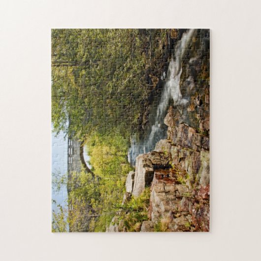 Brücke über Fluss Puzzle (Vertikal)