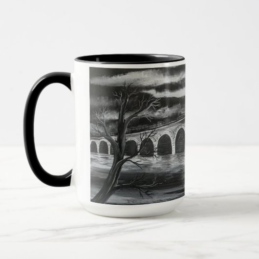 Brücke über gestörter Wasser-Tasse Tasse (Links)