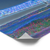 Brücke über Ohio River Electric Lines Pt Poster (Ecke)