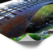 Brücke über Riba-roja de Túria Poster (Ecke)
