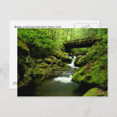 Brücke über Roaring Fork Postkarte (Vorne/Hinten)