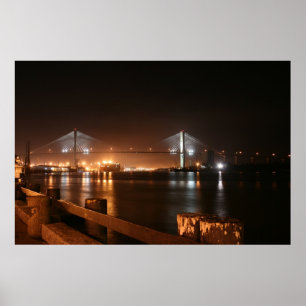 Brücke über Savannah River Poster
