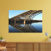 Brücke über Schuylkill River Leinwanddruck (Insitu (Wohnzimmer))