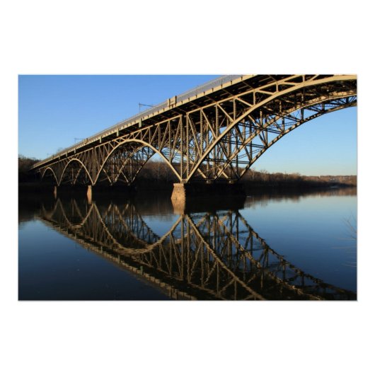 Brücke über Schuylkill River Poster (Vorderseite)