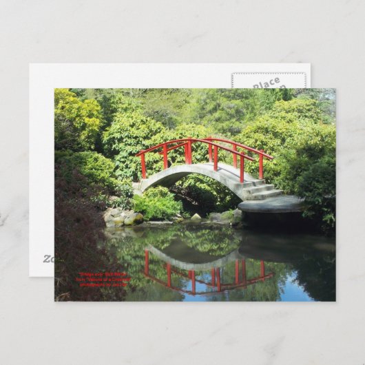 Brücke über Stillwasser Postkarte (Vorne/Hinten)