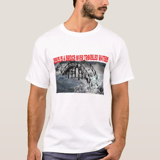 Brücke über verwüstete Gewässer T-Shirt (Vorderseite)