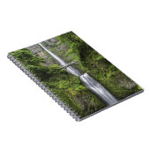 Brücke über Wasserfall Atemberaubender Landschaftl Notizblock (Rechte Seite)