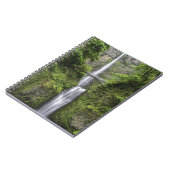 Brücke über Wasserfall Atemberaubender Landschaftl Notizblock (Linke Seite)