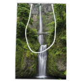 Brücke über Wasserfall-Landschaft Mittlere Geschenktüte (Rückseite)