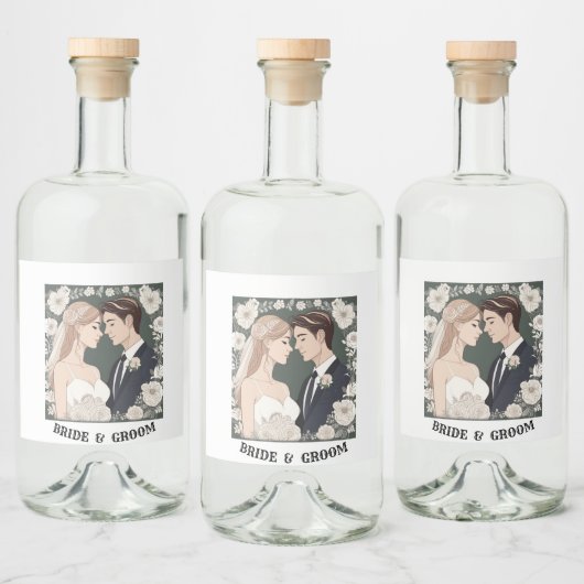 BRÜCKE UND GRUPPE ALKOHOLFLASCHENETIKETT (Flaschen)