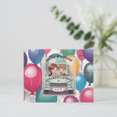 BRÜCKE UND GRUPPE ANKÜNDIGUNGSPOSTKARTE (Stehend Vorderseite)