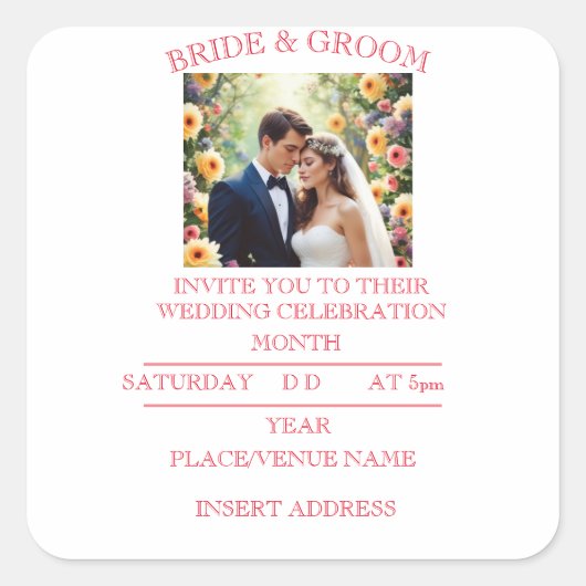 BRÜCKE UND GRUPPE QUADRATISCHER AUFKLEBER (Vorderseite)