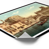 Brücke und Kanal, Venedig, Italien Poster (Ecke)