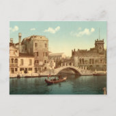 Brücke und Kanal, Venedig Postkarte (Vorderseite)
