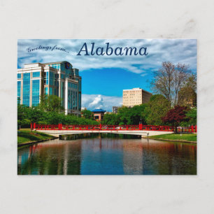 Brücke und Landschaft in Huntsville Alabama Postkarte